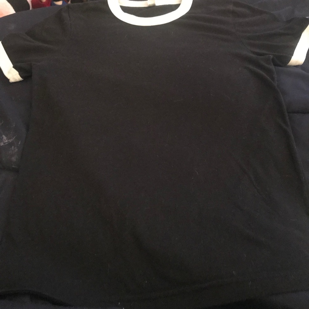Black American Apparel 50/50 black t-shirt